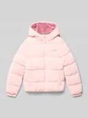 Kurtki i płaszcze dla dziewczynek - Kurtka pikowana z kapturem - miniaturka - grafika 1
