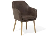 Krzesła - Beliani Krzesło do jadalni Old Style brąz YORKVILLE - miniaturka - grafika 1