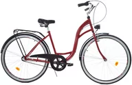 Rowery - Dallas Bike City 3spd 26 cali Damski Czerwony z czarnym - miniaturka - grafika 1