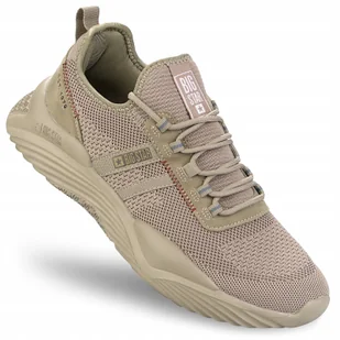 Męskie Buty Sportowe Big Star KK174258 Beżowe Memory Foam, Komfortowe r42 - Buty sportowe męskie - miniaturka - grafika 1