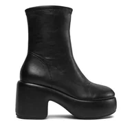 Botki damskie - Botki Bronx Ankle boots 47516-A Czarny - miniaturka - grafika 1