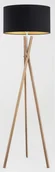 Lampy stojące - Alfa Aster lampa podłogowa 1-punktowa naturalna/czarny 9282 9282 - miniaturka - grafika 1