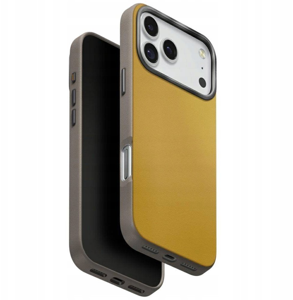UNIQ Lyden DS Case for iPhone 17 Pro Max Magclick Charging Yellow/Gray