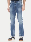 Spodnie męskie - Bugatti Jeansy 3919D 26612 Niebieski Regular Fit - miniaturka - grafika 1