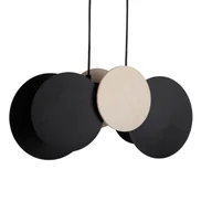 Lampy sufitowe - Lampa zwisająca na belce Tola 40895 Sigma kuchenna beżowa czarna - miniaturka - grafika 1