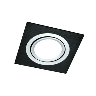 Oprawa stropowa oczko SOUTH OPAL czarna kwadratowa GU10 POLUX - Oprawy, klosze i abażury - miniaturka - grafika 1