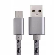 Kable USB - KABEL USB TYP-C USB TYP-A - Szary - miniaturka - grafika 1