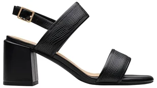 Clarks Ezoria Sling Sandały damskie, Black Interest, 36 EU, czarny zainteresowanie, 36 EU - Moda i Uroda OUTLET - miniaturka - grafika 1