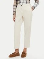 Spodnie damskie - Barbour Chinosy LTR0388WH51 Écru Regular Fit - miniaturka - grafika 1