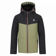 Kurtki i płaszcze dla chłopców - Dziecięca kurtka zimowa Dare 2b Jolly Jacket Rozmiar dziecięcy: 158-164 / Kolor: czarny/zielony - miniaturka - grafika 1