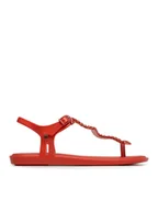 Sandały damskie - Melissa Sandały Solar 33283 Czerwony - miniaturka - grafika 1