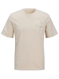 Jack & Jones Koszulka w kolorze beżowym - Koszulki męskie - miniaturka - grafika 1