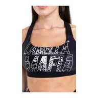 Bielizna sportowa damska - Biustonosz sportowy LABELLAMAFIA SPORTS BRA HARDCORE BLACK - miniaturka - grafika 1