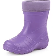 Buty dla dziewczynek - Ladeheid Kalosze dziecięce, lekkie jak piórko i wodoodporne, z tworzywa EVA, kalosze z podszewką, KL050, fioletowy, 31 EU - miniaturka - grafika 1