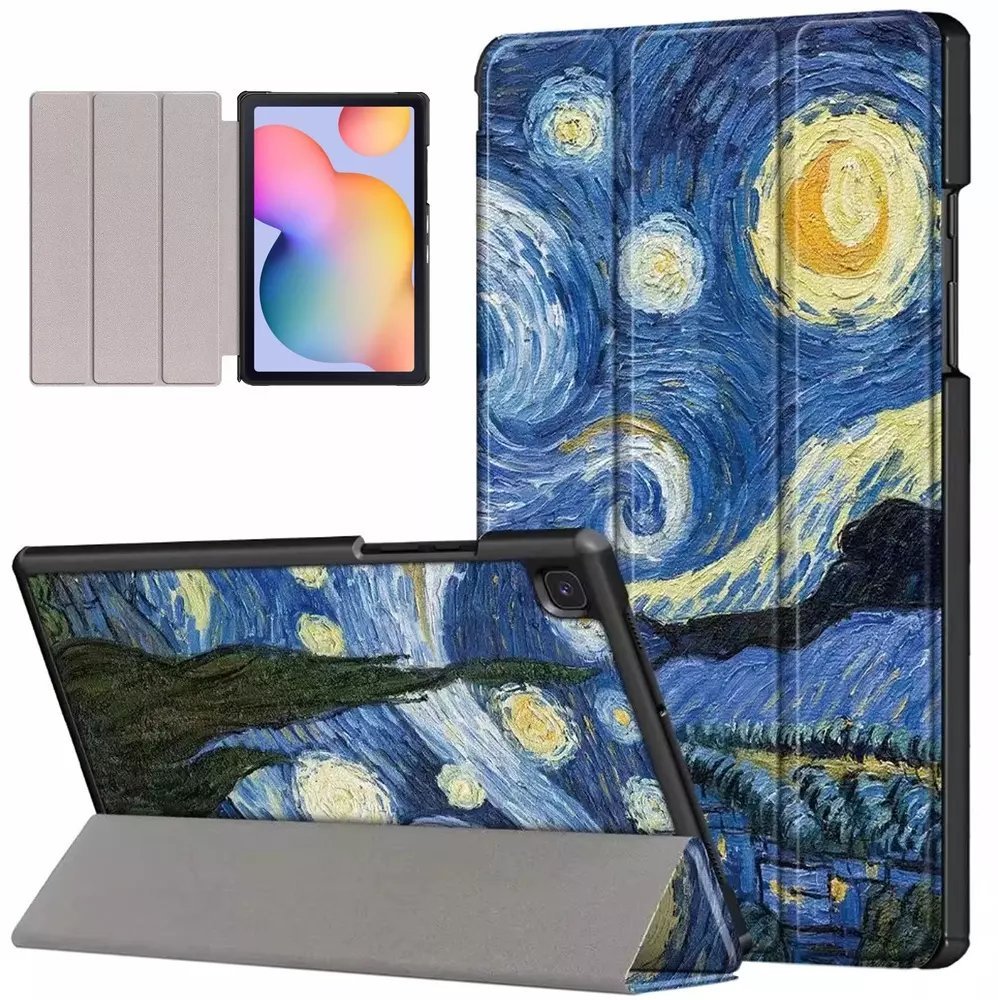 Etui na tablet Hurtel Etui Graficzne pokrowiec futerał z klapką do Galaxy Tab S6 Lite 10,4