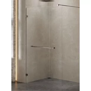 New Trendy EXK-3500 KABINA AVEXA GUNMETAL BRUSHED WALK-IN 100x200 CZYSTE 8mm ACTIVE SHIELD - Kabiny prysznicowe - miniaturka - grafika 2