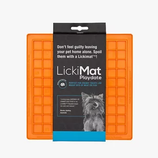 Mata Lickimat Buddy dla psów 20x20 Orange - Miski dla psów - miniaturka - grafika 1