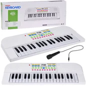 Zabawy w naśladowanie dorosłych - Organki mini keyboard zabawka dla dzieci 37 klawiszy mikrofon IN0160 - miniaturka - grafika 1