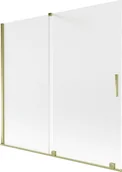 Parawany nawannowe - Mexen Velar parawan nawannowy 2-skrzydłowy rozsuwany 170 x 150 cm, szron, złoty - 896-170-000-31-50 - miniaturka - grafika 1