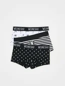 Moda i Uroda OUTLET - Reserved - Majtki bokserki Wednesday 3 pack - czarny - miniaturka - grafika 1