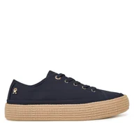 Espadryle damskie - Espadryle Tommy Hilfiger Vulc Espadrille Sneaker FW0FW08404 Granatowy - miniaturka - grafika 1