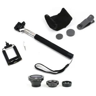 XREC XREC Zestaw XREC Selfie 3w1 Monopod/Uchwyt/3x Obiektywy - Selfie stick - miniaturka - grafika 1
