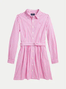 Polo Ralph Lauren Sukienka koszulowa 313934134001 Różowy Regular Fit - Sukienki i spódniczki dla dziewczynek - miniaturka - grafika 1