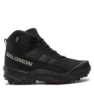 Buty trekkingowe męskie - Trekkingi Salomon Crosstrak Waterproof L47570200 Czarny - miniaturka - grafika 1
