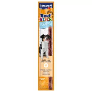 Vitakraft Hundesnack, Fleisch-Sticks Mit Pute, Reduzierter Fettanteil, Beef Stick Low Fat, 28804, 70 G - Przysmaki dla psów - miniaturka - grafika 1