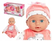 Lalki dla dziewczynek - SMILY PLAY Lalka bobas jak żywa mówi śpiewa interaktywna angielski ubranka - miniaturka - grafika 1