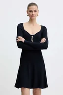 Sukienki - Fracomina sukienka kolor granatowy mini rozkloszowana FS25WD5004K41601 - miniaturka - grafika 1