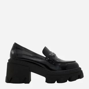 Loafersy damskie skórzane na grubej podeszwie ALDO 13621136-001 40 (9US) 25.5 cm Czarne (57005074536). Loafersy damskie - Półbuty damskie - miniaturka - grafika 1
