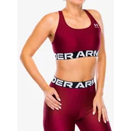 Bielizna sportowa damska - Stanik sportowy Under Armour HeatGear Authentics Mid Branded Bra - miniaturka - grafika 1