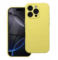 Etui i futerały do telefonów - Futerał SILICONE 2mm do IPHONE 15 Pro kompatybilny z MagSafe żółty - miniaturka - grafika 1