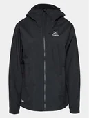 Kurtki damskie - Haglöfs Kurtka przeciwdeszczowa Korp Proof 606219 Czarny Active Fit - miniaturka - grafika 1