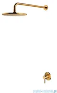 Baterie umywalkowe - Omnires Y System prysznicowy podtynkowy złoto szczotkowane SYSY36GLB | - miniaturka - grafika 1