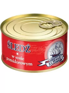 KORSARZ ŚLEDŹ W SOSIE POMIDOROWYM  KONSERWA 330G - Szybkie dania obiadowe - miniaturka - grafika 1