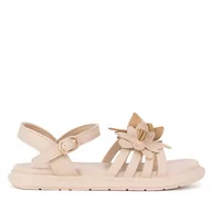 Buty dla dziewczynek - Sandały DeeZee CS6266-01 Beżowy - miniaturka - grafika 1