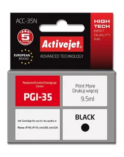 ActiveJet Tusz ACC-35N zamiennik Canon PGI-35 9,5ml czarny ACC-35N - Tusze zamienniki - miniaturka - grafika 1