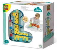 Zabawki interaktywne dla dzieci - SES Creative, Drewniana żyrafa labirynt koralików - miniaturka - grafika 1