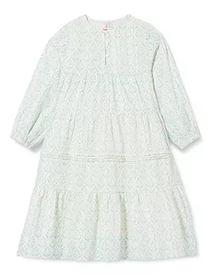 Mimo Dziewczęca letnia sukienka z nadrukiem Casual Dress, turkusowy, 122 cm - Sukienki - miniaturka - grafika 1