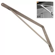 Inne mocowania - WSPORNIK PÓŁKI SZARY WZMOCNIONY 500x330x4,0 WSWP 500 - miniaturka - grafika 1