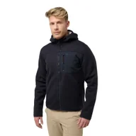 Kurtki męskie - Męska kurtka outdoorowa Jack Wolfskin KAMINFEUER HOODED JKT M dark navy - XL - miniaturka - grafika 1