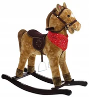 Skoczki dla dzieci - KONIK NA BIEGUNACH KOŃ Z DŹWIĘKIEM MACHA OGONEM BUJAK - miniaturka - grafika 1