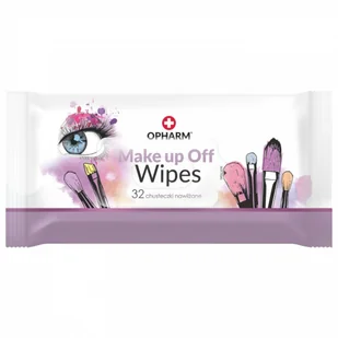 Opharm Make Up Off Wipes, chusteczki do demakijażu, 32 sztuki - Chusteczki do demakijażu - miniaturka - grafika 1