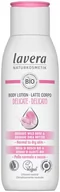 Balsamy i kremy do ciała - Lavera Lekkimleczko do ciała z Organiczną Dziką Różą Delicate Body Lotion) ) 200 ml - miniaturka - grafika 1