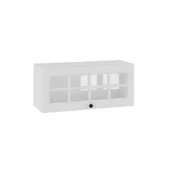 Meble kuchenne - London Witryna Wisząca Niska Gov-80 Hk-Xs Szpros Biały Mat - miniaturka - grafika 1