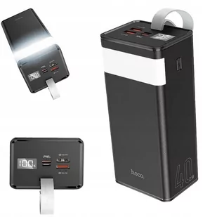 Hoco Power bank 40 000mah Z Latarką + Pd22,5w + Qc3.0 J86 Czarny - Powerbanki - miniaturka - grafika 1