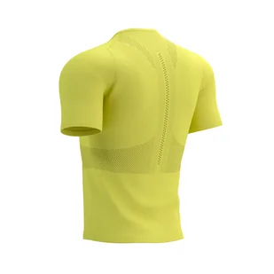 COMPRESSPORT Koszulka biegowa TRAIL HALF-ZIP FITTED SS TOP green sheen - Koszulki sportowe męskie - miniaturka - grafika 7