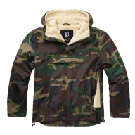 Odzież taktyczna i umundurowanie - Kurtka BRANDIT Kangurka Sherpa Windbreaker - Woodland XXL - miniaturka - grafika 1
